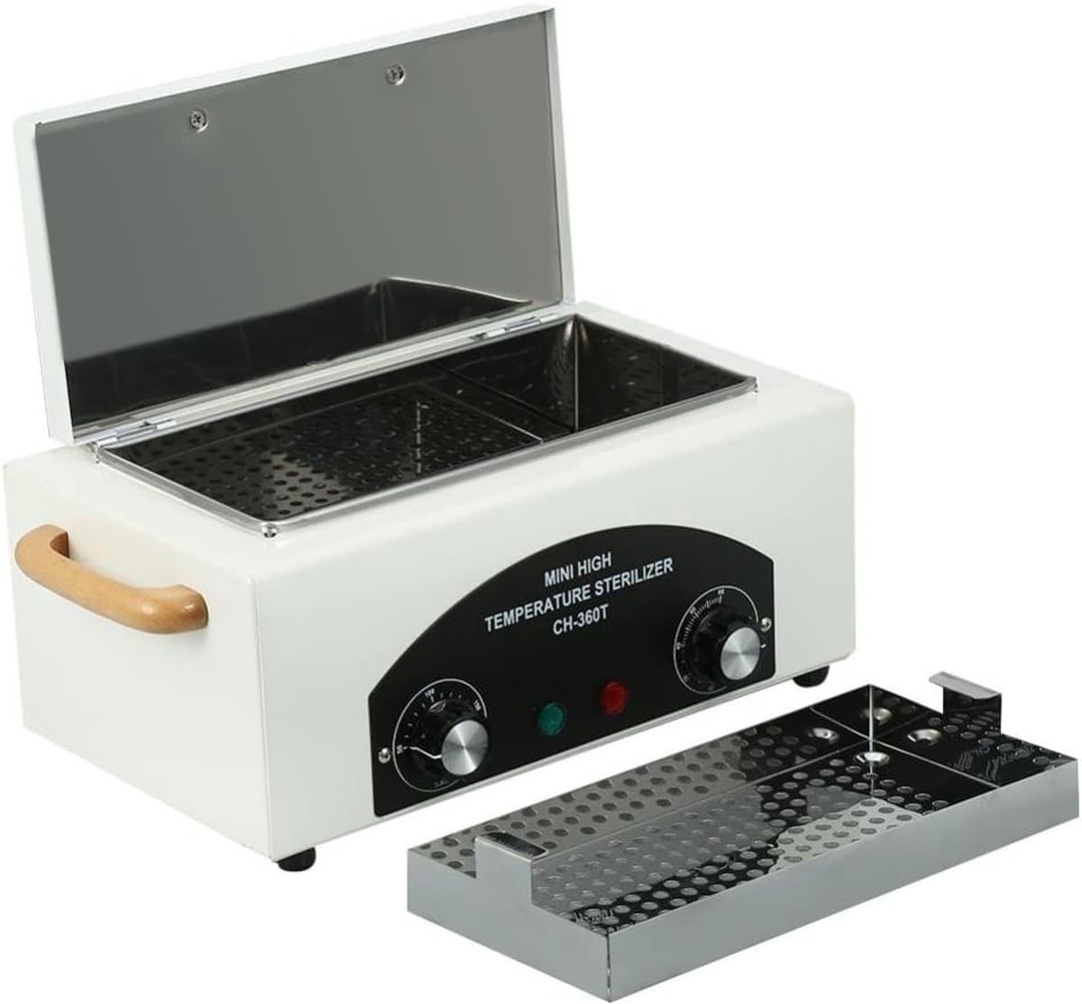 Drooghitte Sterilisator voor Cosmetica en Voetzorg - Hoge Temperatuur Desinfectie, 300 W, 31 x 18 x 15 cm, Professionele Sterilisatie voor Schoonheidssalons en Thuisgebruik
