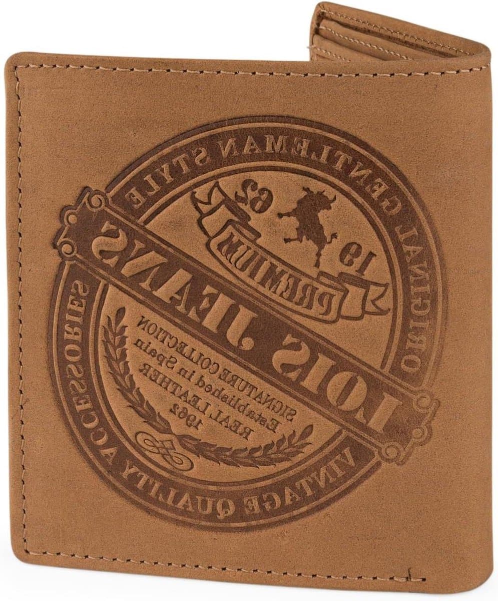 Heren Portemonnee - Leren Geldbeurs - Dagelijks Gebruik - RFID Bescherming - 9x11x2 cm - Bruin
