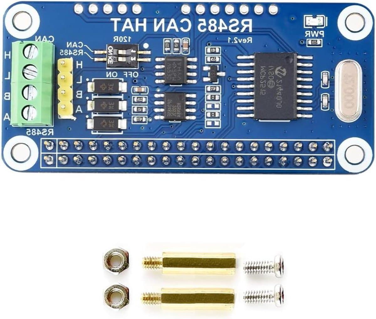 RS485 CAN HAT - Communicatie Module - Raspberry Pi Uitbreiding - Stabiele Lange Afstand - Niet Gespecificeerd - Niet Gespecificeerd