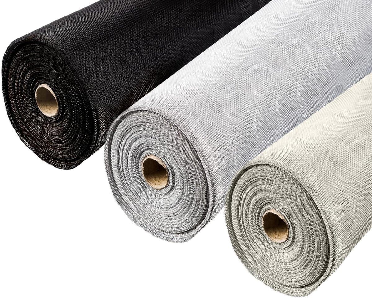 Vliegengaas Aluminium - Insectenwering Raam - Ongedierte Weren - Roestvrij Materiaal - 100 x 80 cm - Aluminium