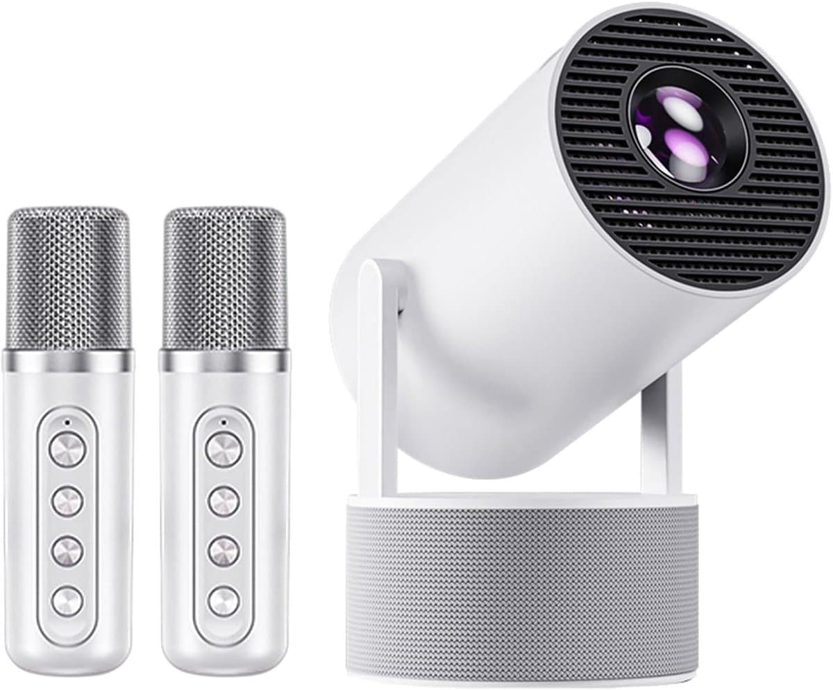 Draagbare Beamer - Mini Projector - Thuisbioscoop Creëren - Automatische Keystone Correctie - 160 ANSI Lumen - Wit