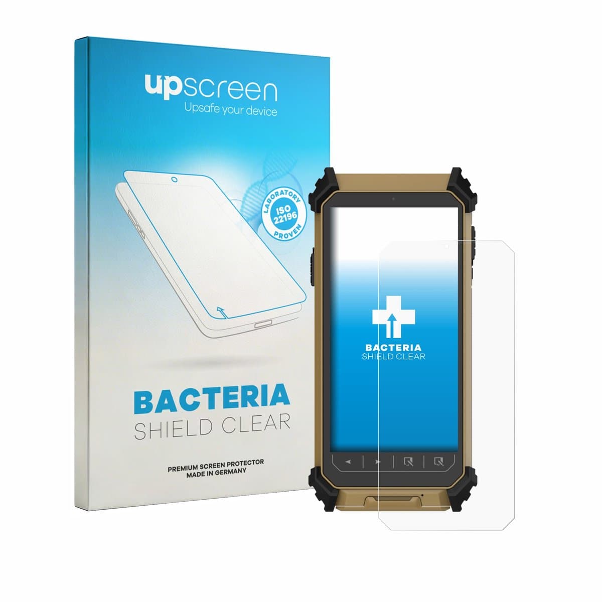upscreen - Screenprotector voor DT Research DT361DM (Portret-Modus) - Folie Beschermfolie transparant antibacterieel