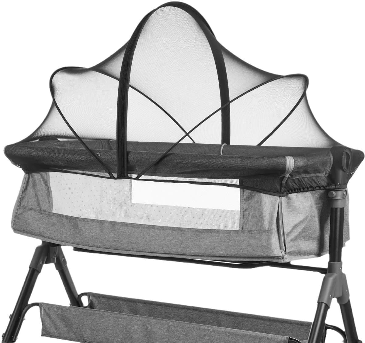 Omgoods - Universeel Reisbed Muggennet voor Crib met Geruisloze Rits