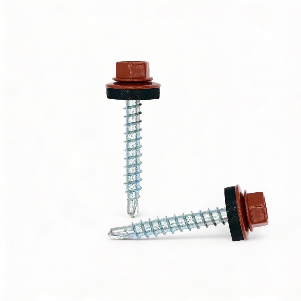 TWISTEC Zelfborende Dakschroeven 4,8 x 80 mm – Voor Houten Onderconstructies – RAL 8004 Koperbruin – 100 stuks