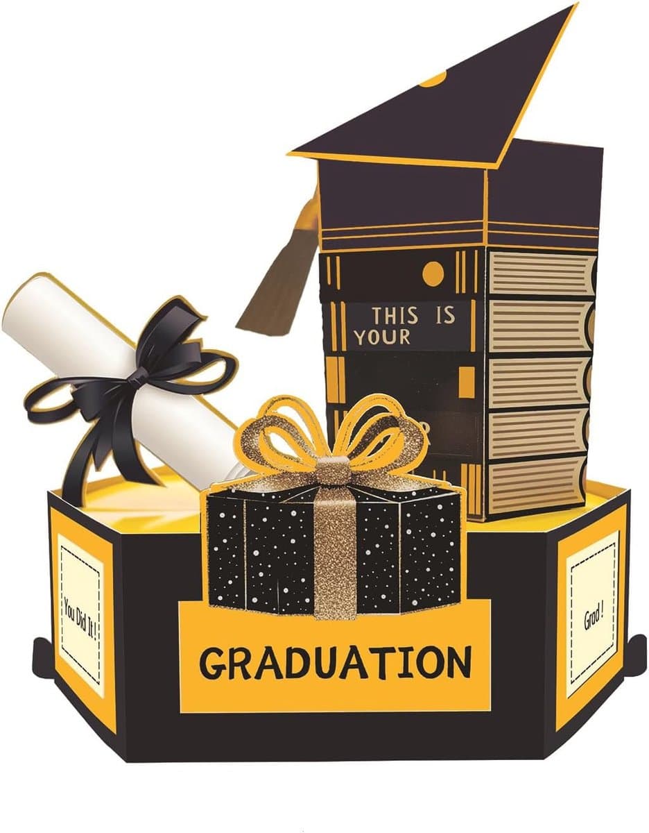 3D Pop Up 2026 Graduation Greeting Cards, Graduation 2026, Class of 2026, Congratulations Grad Cards 3D Card Box for - ShopVlot