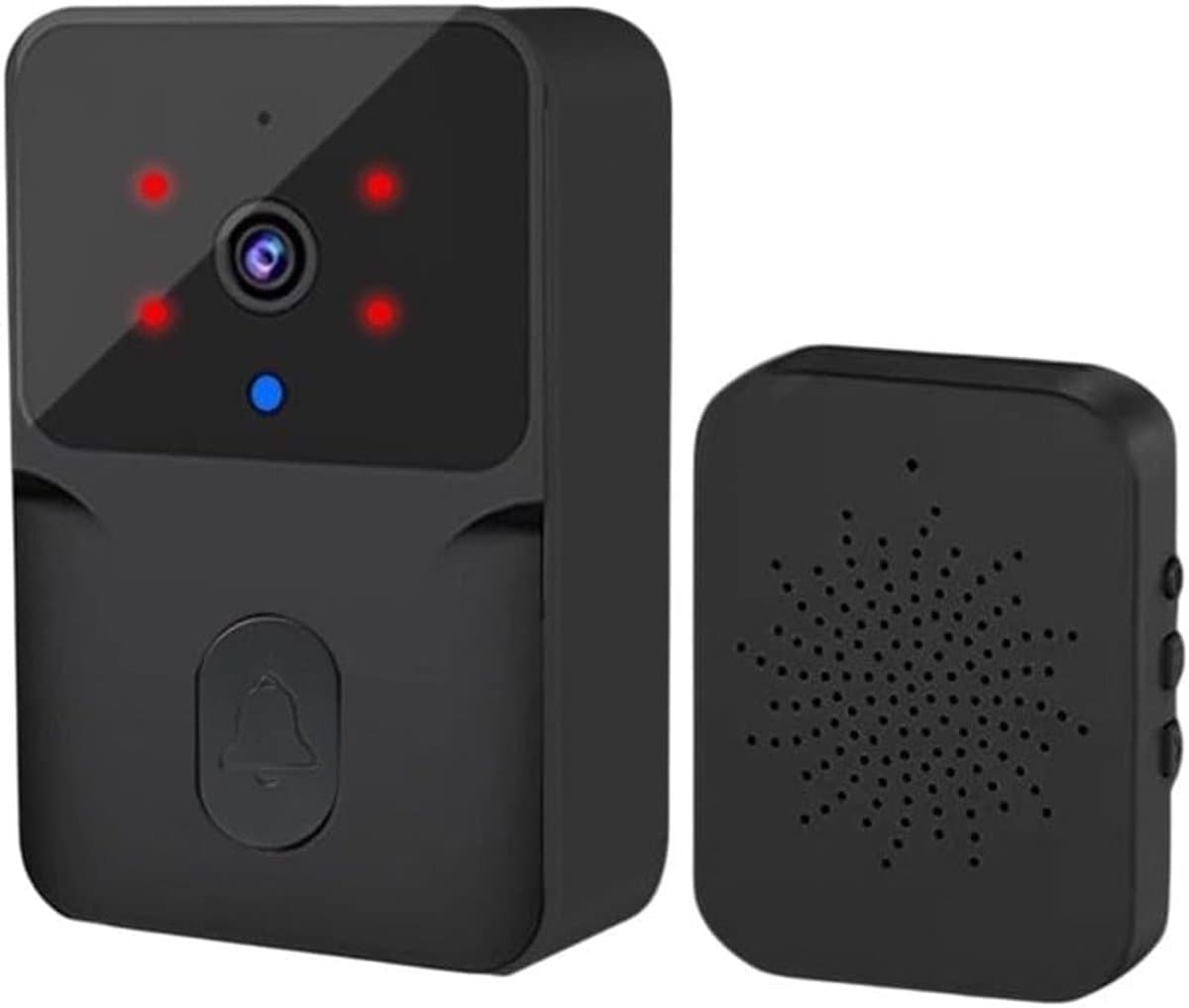 Draadloze Deurbel Camera - Visuele Intercom - Huis Beveiligen - Bewegingsdetectie - 53 x 24 x 85 cm - Zwart