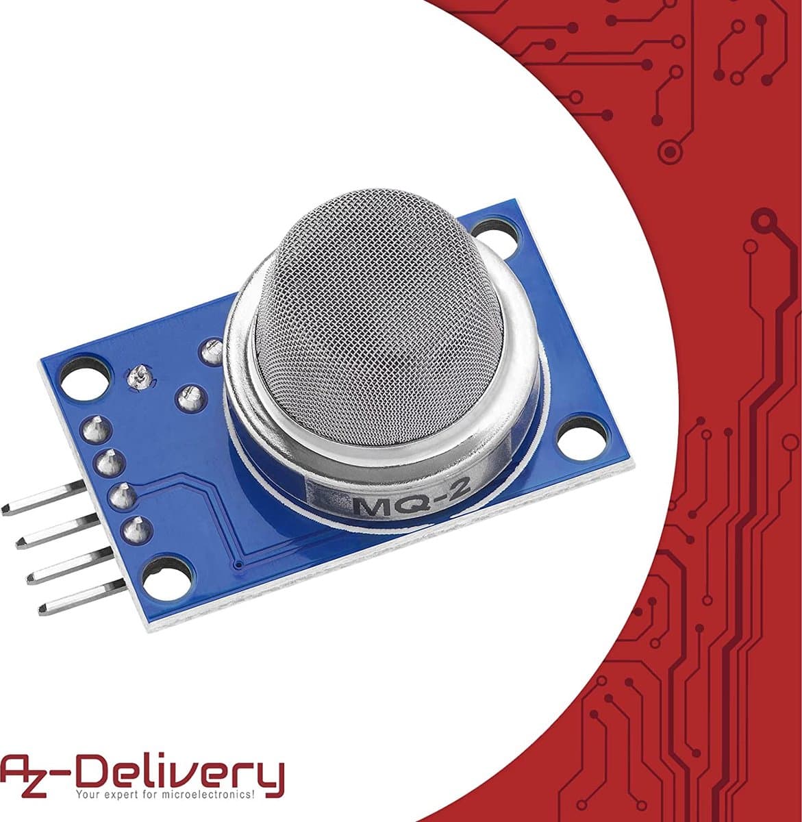 AZDelivery 3 x MQ-2 Gas Sensor Rooksensor Luchtkwaliteitsmodule compatibel met Arduino Inclusief E-Book!