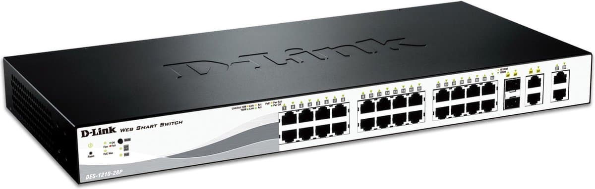 D-Link DES-1210-28P - Netwerkswitch - Smart Managed - PoE