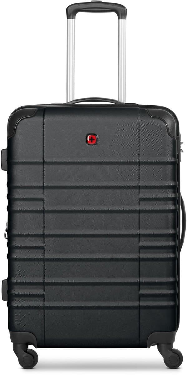 Wenger Amplar Evo 4 wielen Trolley M 65 cm met uitbreidingsplooi - Harde bagage - Combinatieslot - black