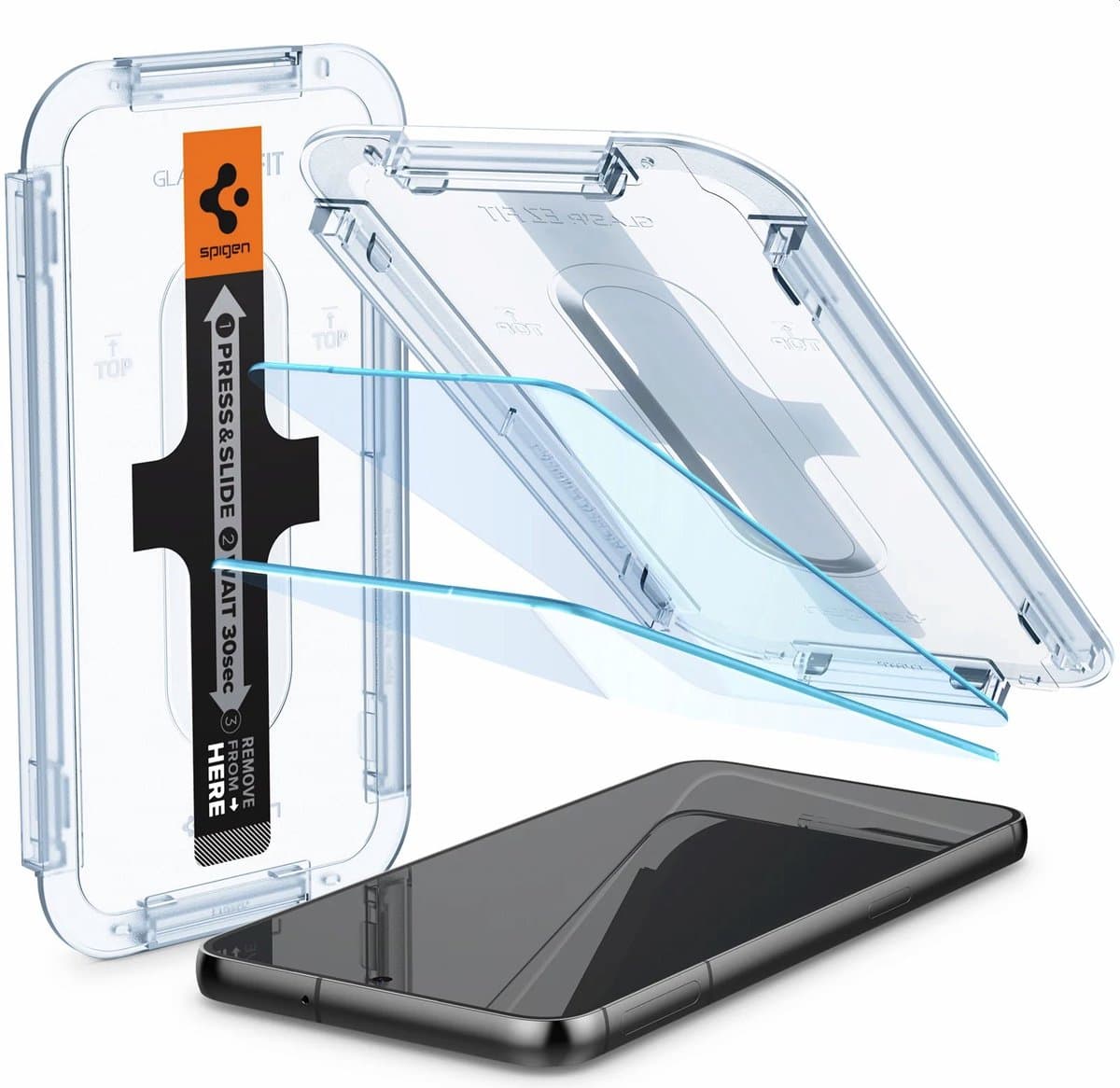 Samsung Galaxy S23+ screenprotector met Montage frame - 2 Pack - Spigen