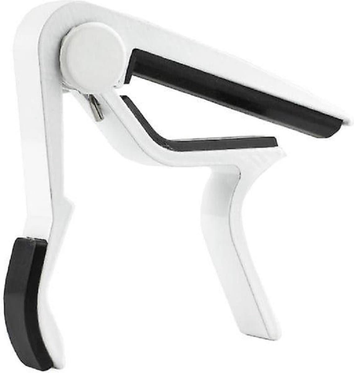 *** Premium Gitaar Capo Wit- Professionele Capo - Gitaarklem - Elektrische - Akoestische - Klassieke - van Heble® ***