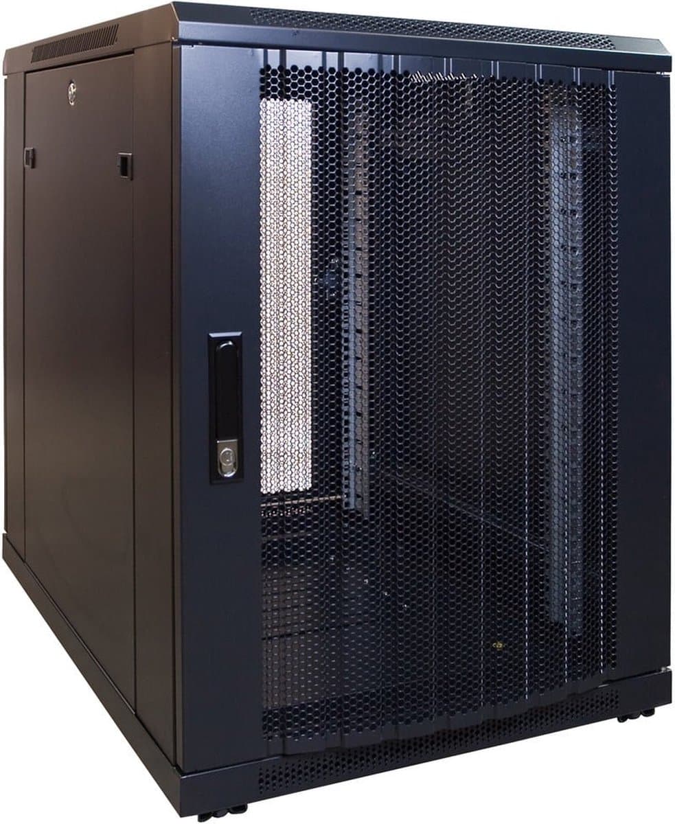 DSIT 15U mini serverkast met geperforeerde deur 600x800x860mm (BxDxH) - serverbehuizing - serverrack - 19 inch