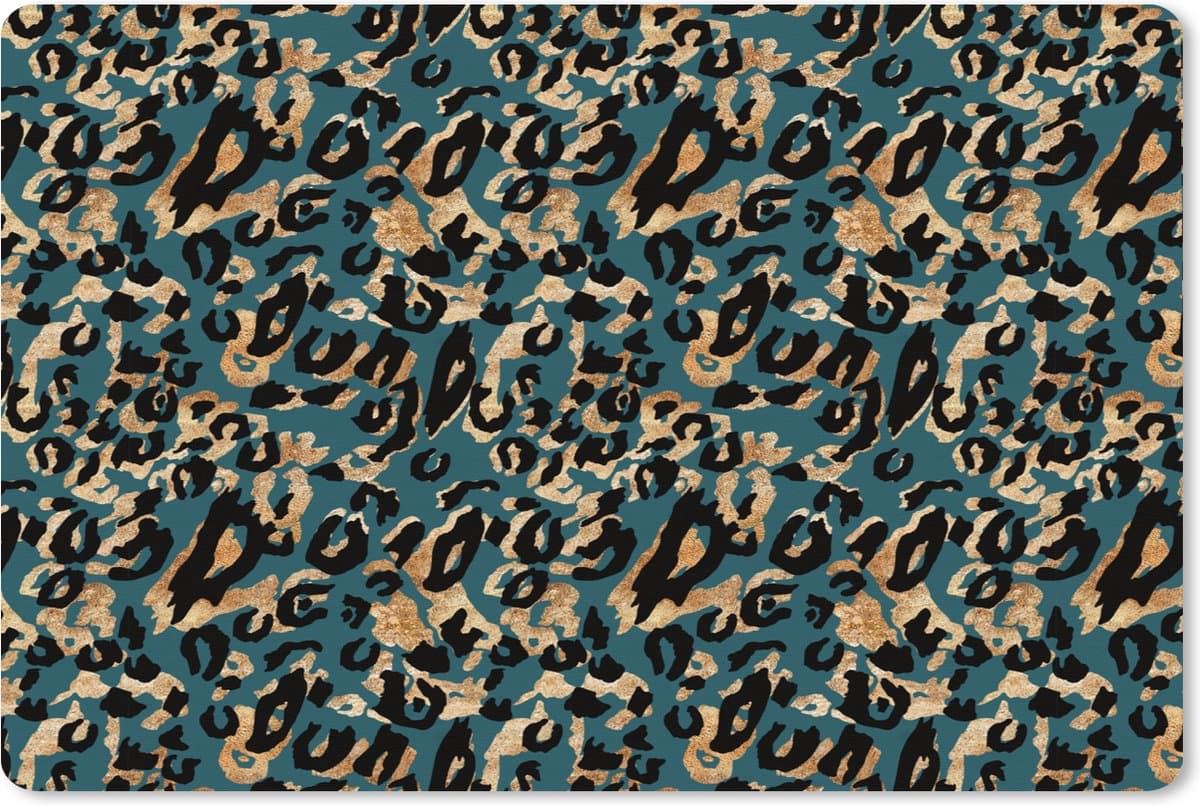 Muismat XXL 120x80 cm - Bureau onderlegger - Bureau mat Panter - Luxe - Patronen - Bureaumat - Gaming mousepad xl - Bureaulegger groot - Computer deskmat