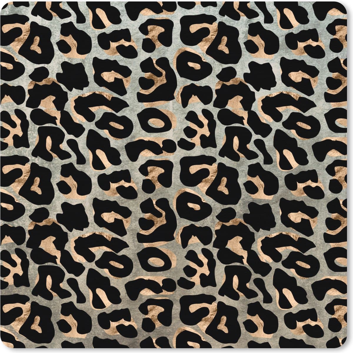 Muismat XXL 80x80 cm - Bureau onderlegger - Bureau mat Dierenprint - Panter - Luxe - Bureaumat - Gaming mousepad xl - Bureaulegger groot - Computer deskmat