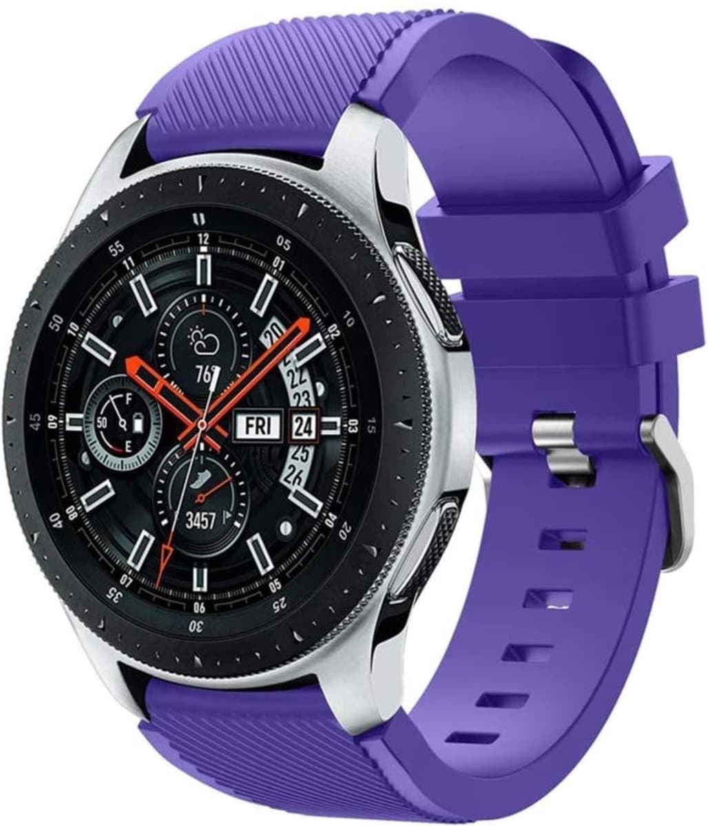 Geschikt voor Samsung Galaxy Watch silicone band - paars - 41mm / 42mm