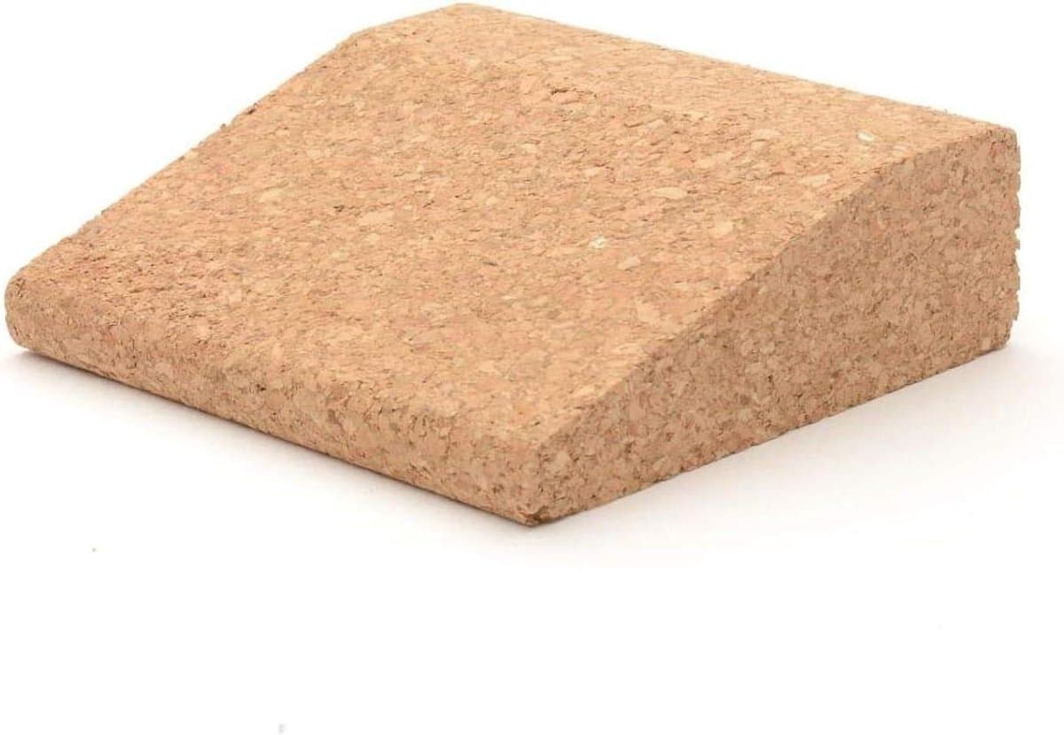 Pocket Wedge Compact Size - Premium 100% Natuurlijke Enkele Blok Baksteen Voor Beginners en Professionals Lyengar Yogalessen Thuis Oefening Fitness Antislip Grip