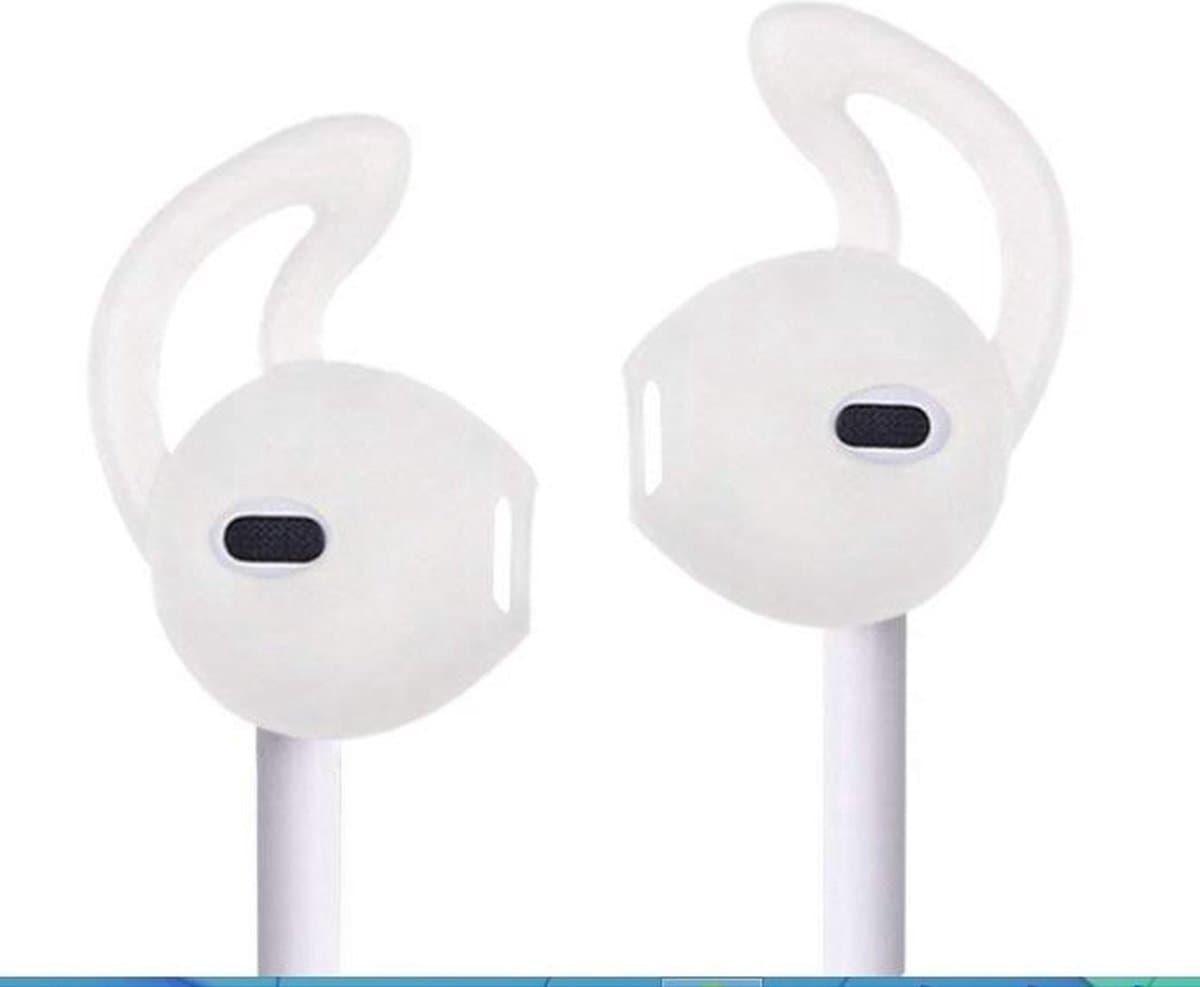 *** Oordopjes houders - Anti-slip siliconen Earhooks geschikt voor airpods - Voor perfecte pasvorm met de oortjes - 1 Paar - van Heble® ***