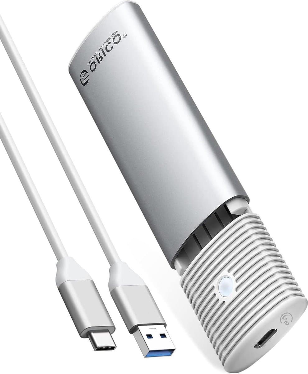 M.2 SATA SSD behuizing - USB 3.2 USB-C adapter - gereedschapsloos - externe SATA-based - ondersteuning UASP - M2 SATA NGFF 2242/2260/2280 SSD