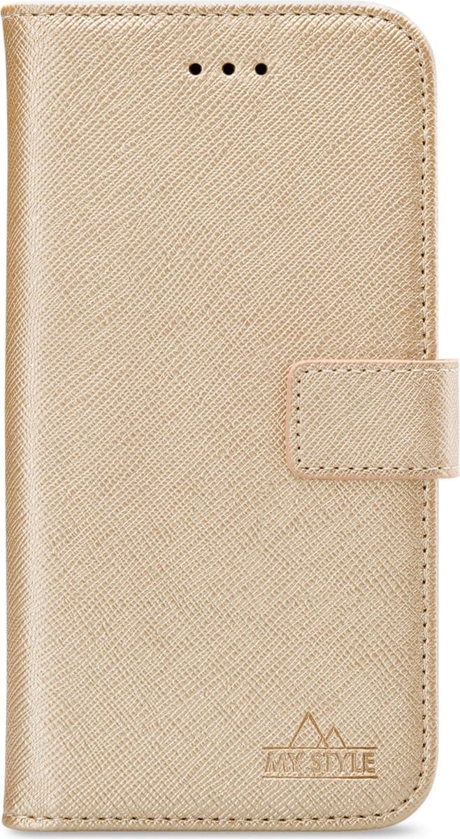 Samsung Galaxy A32 4G Hoesje - My Style - Flex Wallet Serie - Kunstlederen Bookcase - Goud - Hoesje Geschikt Voor Samsung Galaxy A32 4G