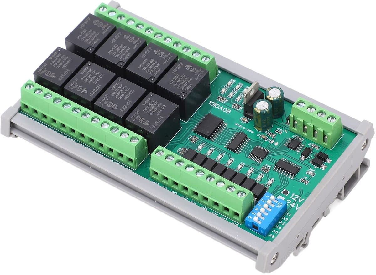 Store_7 - Relaismodule - 8-kanaals relaiskaart - Microcontroller besturing - DC 12V - Relaisbesturingsmodule - Geschikt voor hobbyprojecten - Model...