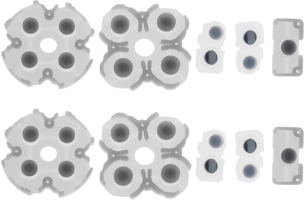 Allecto - Controller Rubber Silicone Knoppenpads - Voor PlayStation 5 - 2 Sets - Verbeterde grip - Schokabsorberend - Gemakkelijk te installeren - ...