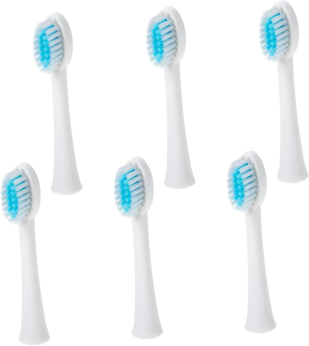 Vervangende Opzetborstels - Opzetborstels Elektrisch - Mondhygiëne Verbeteren - Effectieve Reiniging - 6 Stuks - Wit