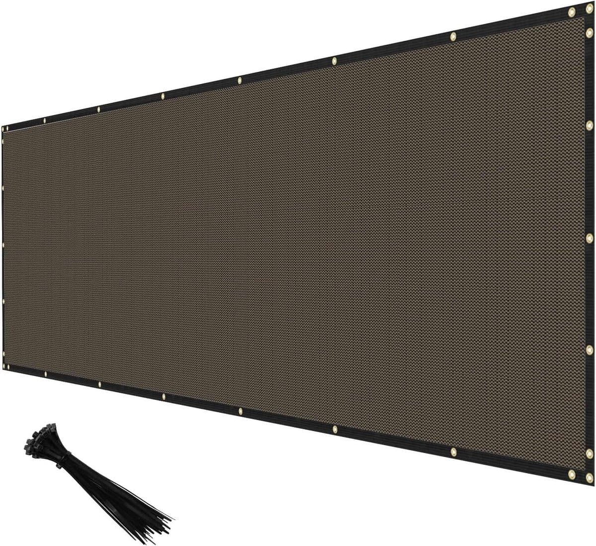 Privacyhek Scherm - Windscherm Gaas - Tuin Privacy - 90% Zichtblokkering - 183 x 1250 cm - Bruin