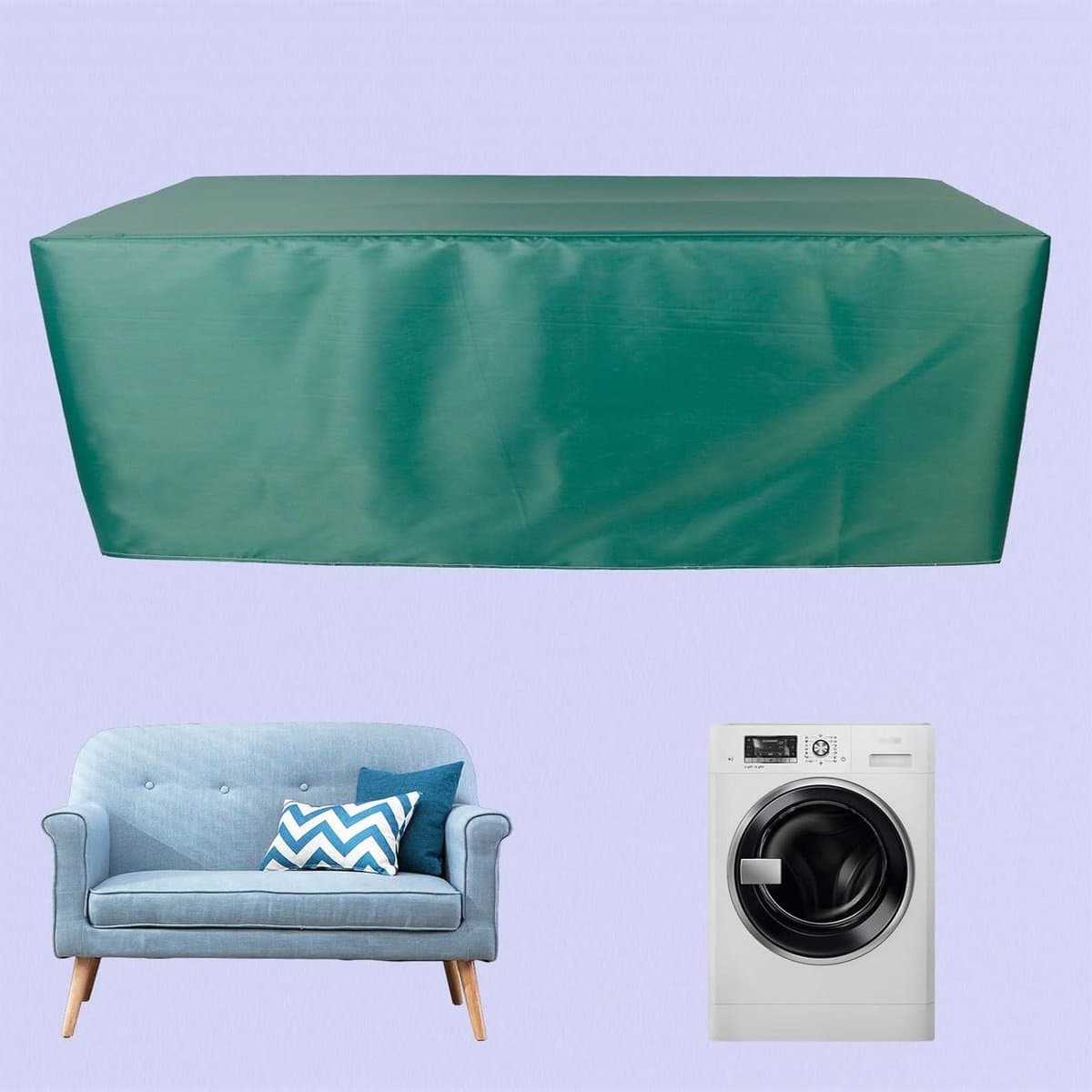 Tuinmeubelhoes - Meubelhoes Terras - Meubels Beschermen - Waterdicht Scheurbestendig - 120x60x90cm - Grijs