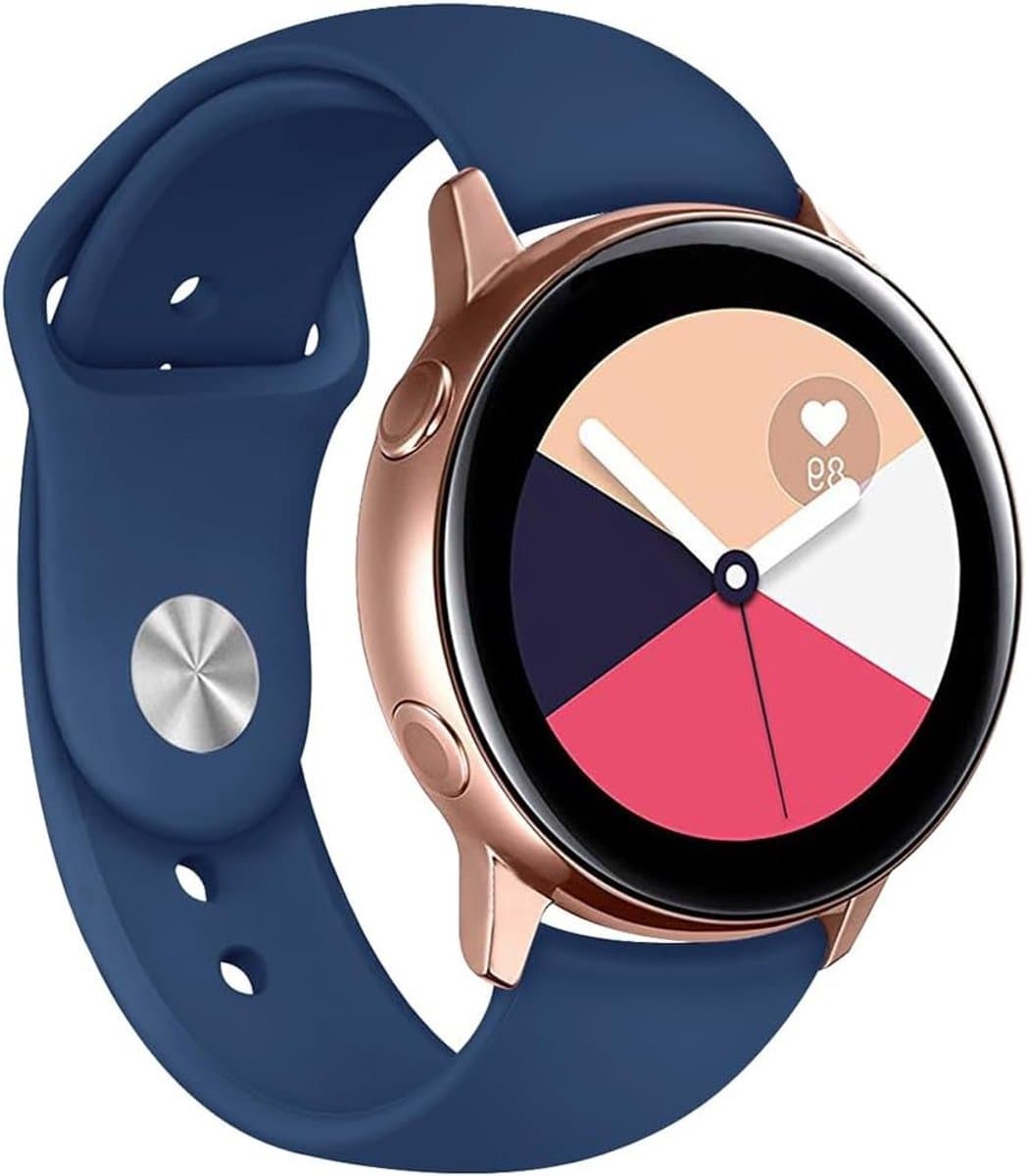 Sportieve Siliconen Vervangarmband voor Smartwatches - Geschikt voor Amazfit GTS en Bip Series, 20 mm, Ademend en Comfortabel