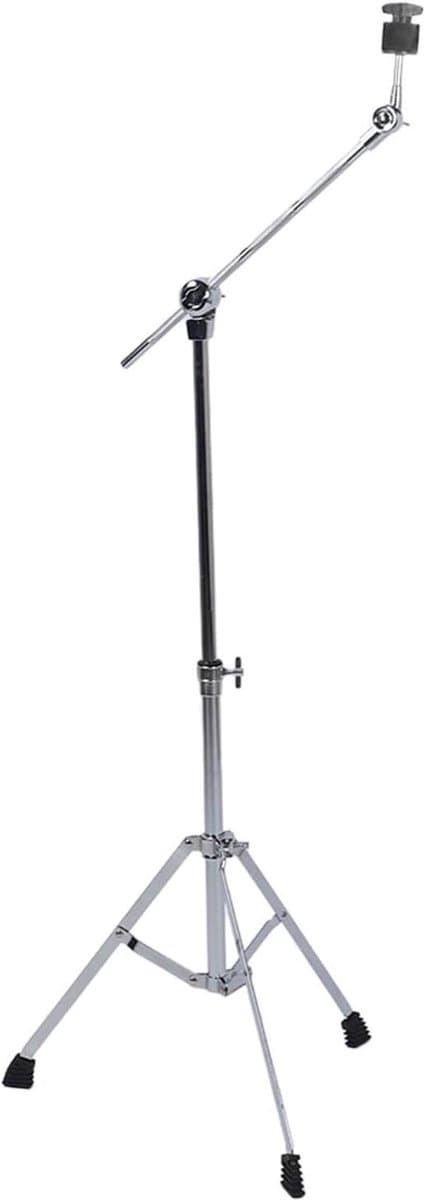 Drum Bekken Stand - Muziek Statief - Muziek Maken - Verstelbare Hoogte - 59-120 cm - Zwart