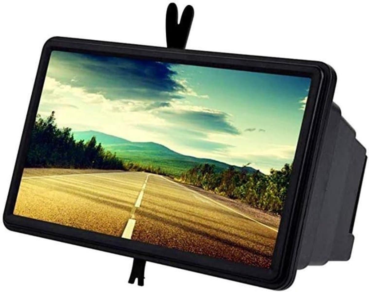 Telefoon Schermvergroter - Vergrootglas Telefoon - Video Kijken - Oogbescherming - 23 x 14 cm - Zwart
