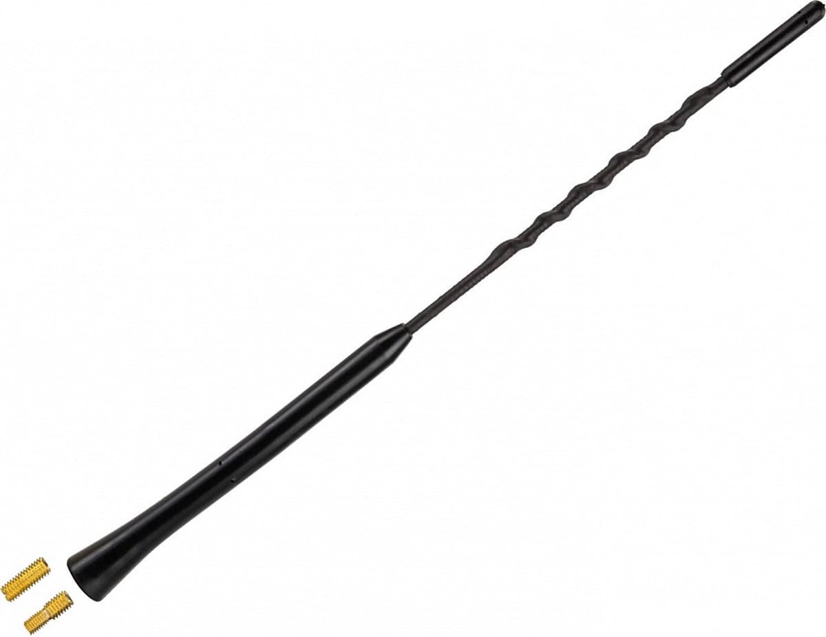 Antenne spriet 16V "low noise" AM/FM 28cm, met M5 en M6 verloopjes