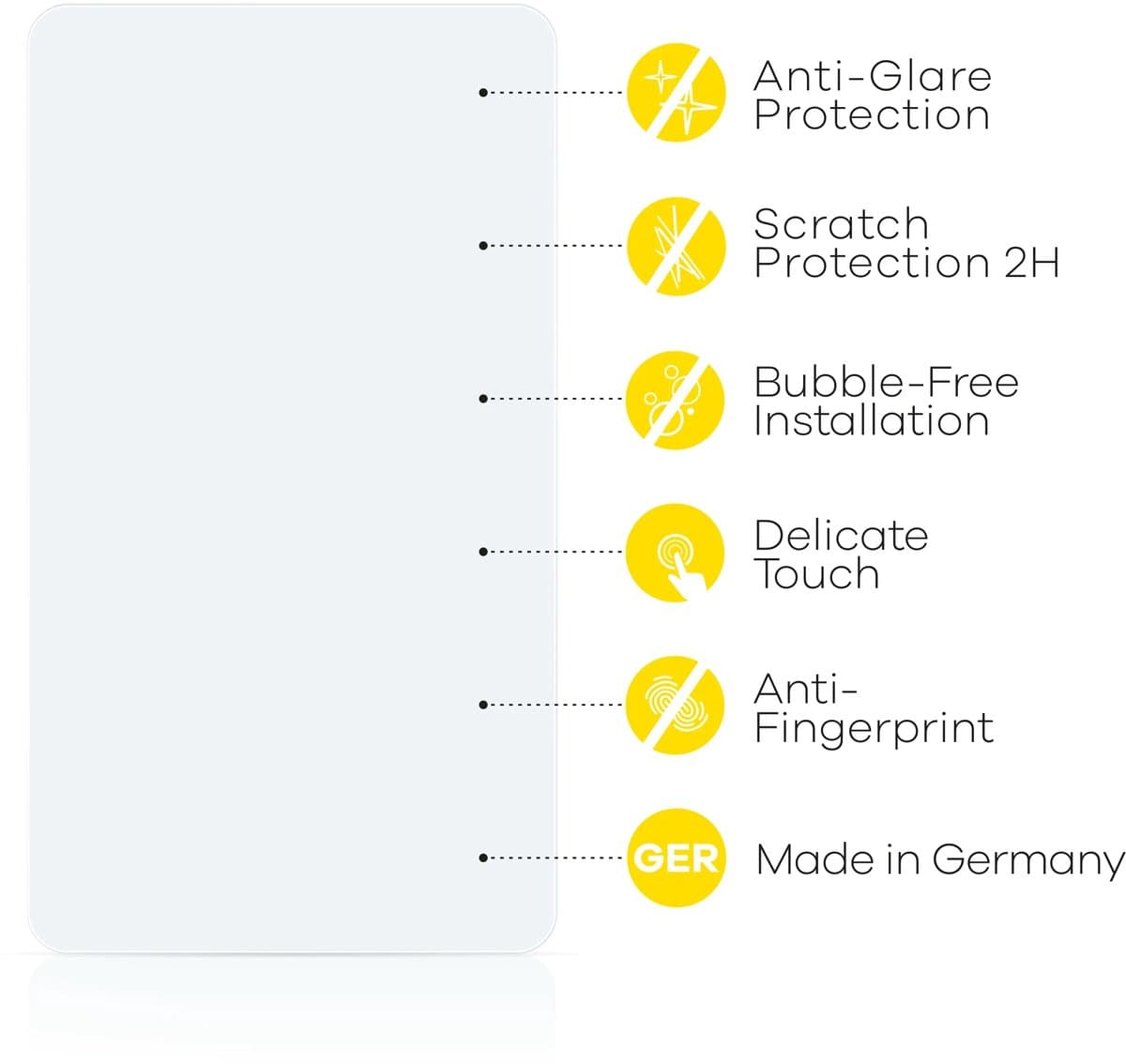 upscreen - Screenprotector voor Vantrue N4S - Folie Beschermfolie anti glare matte