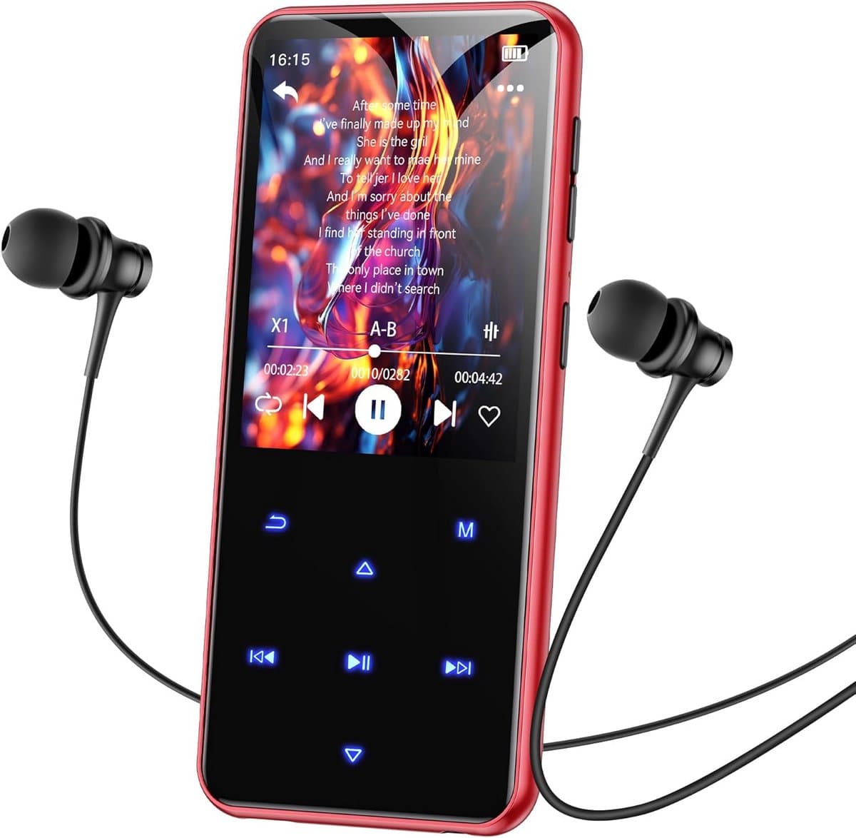 Draadloze MP3-speler met Bluetooth, 64GB TF-kaart, FM-radio en luidspreker