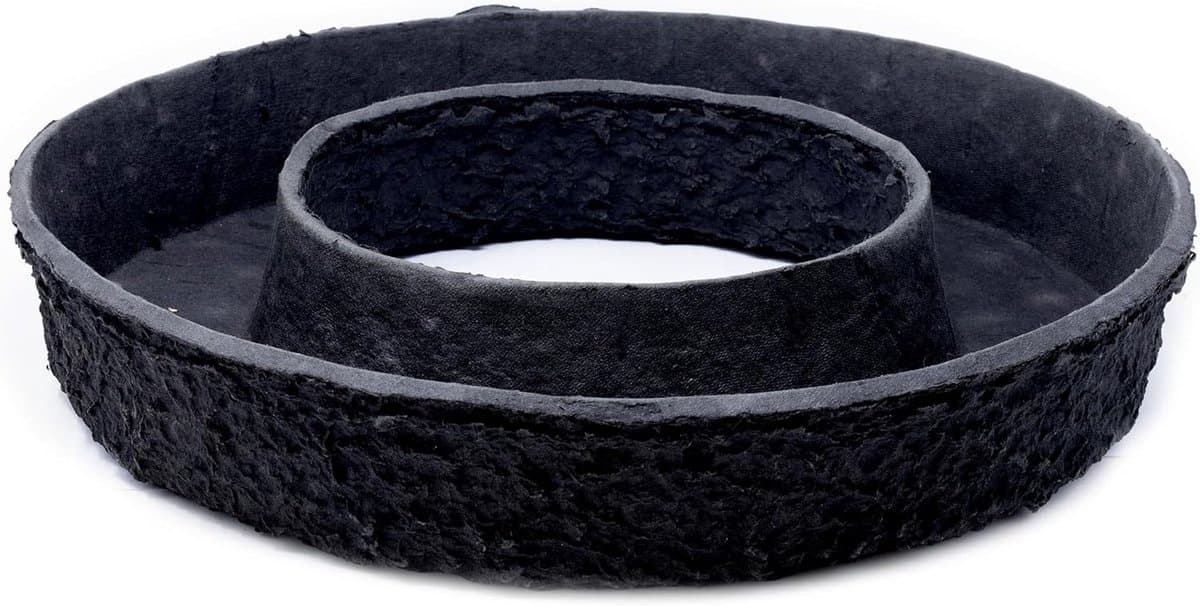 Zwarte BIOLIT Plantenring voor Bloemstukken en Tuindecoratie, Diameter 44 cm