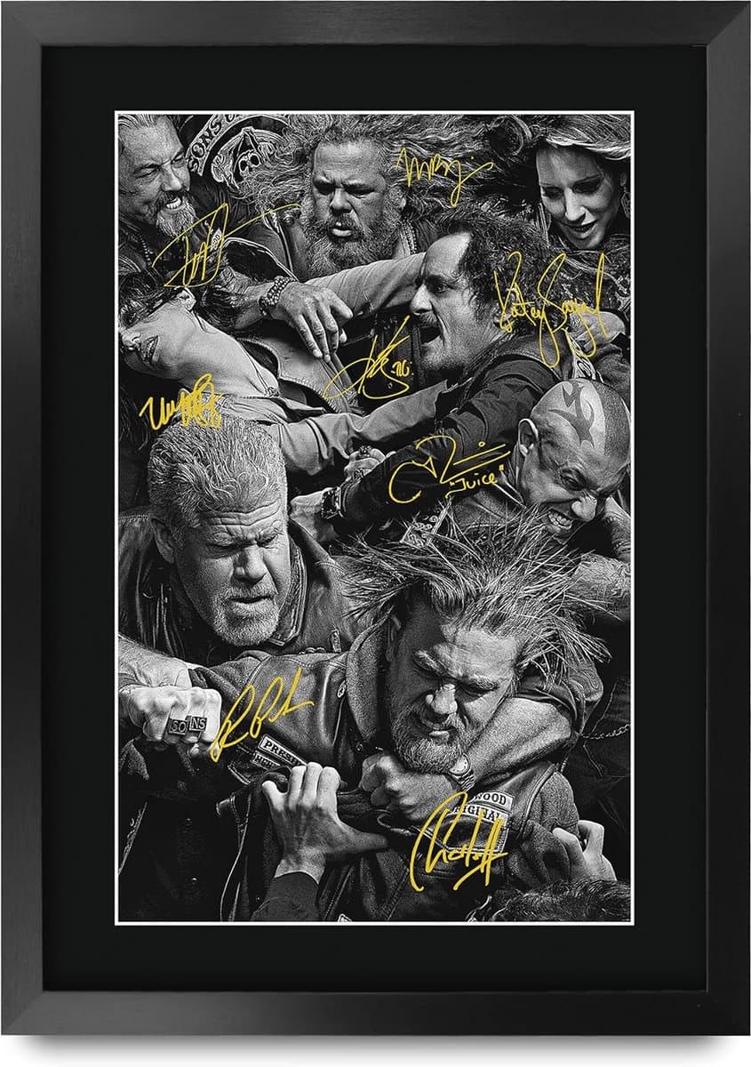 Ingelijste A3 Gedrukte Handtekening Foto Display voor TV Serie Fans