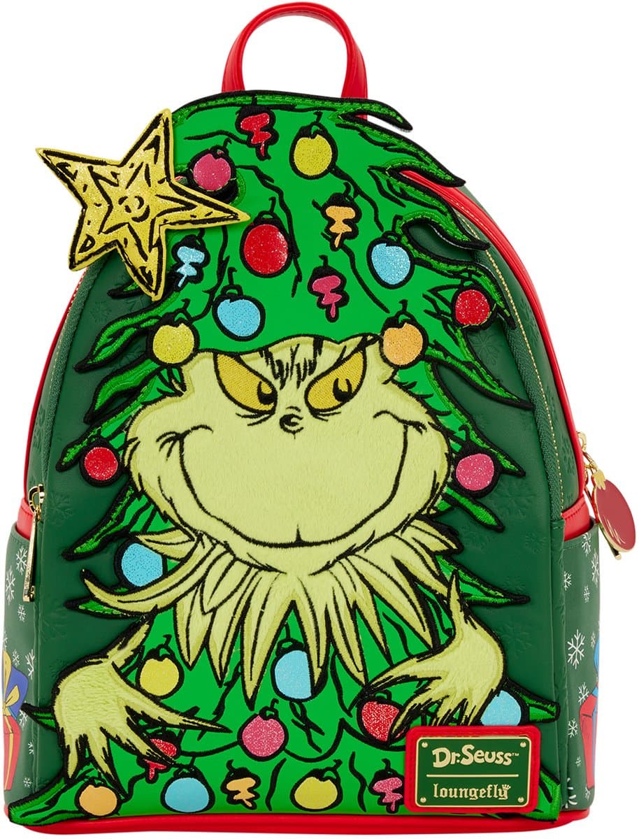 Loungefly Backpack Dr. Suess The Grinch Holiday