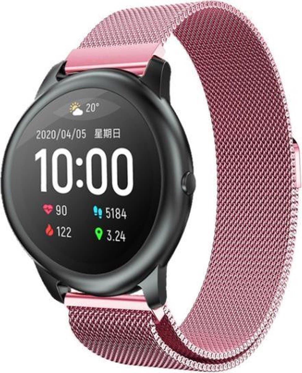 Xiaomi Haylou Solar Milanese band - roze - 46mm
