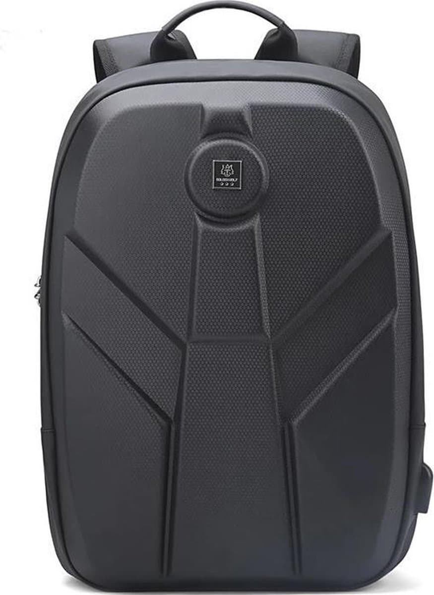 Rugzak - Motor Rugtas - Laptop Tas tot 17 Inch - Hard Cover - Zwart