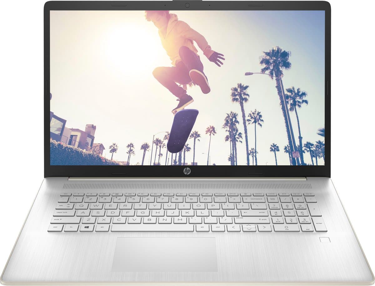 HP 17-cp2216nw AMD Ryzen™ 5 7520U Laptop 43,9 cm (17.3") Full HD 16 GB LPDDR5-SDRAM Wi-Fi 6 (802.11ax) Windows 11 Home Zilver