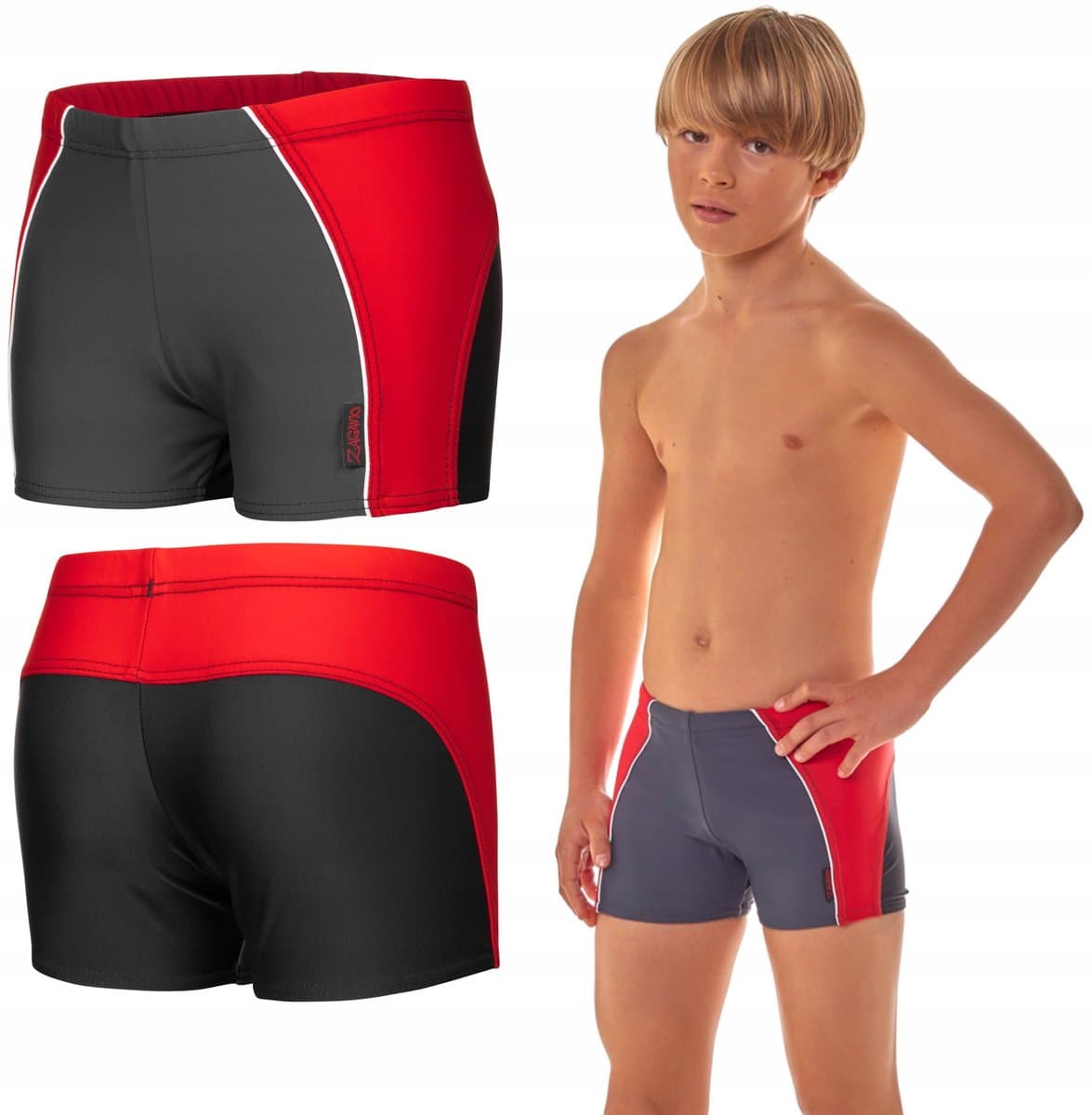 ZAGANO - Zwembroek jongens - Maat 134 - Sneldrogende - Sport Zwembroek - Strandshort jongens