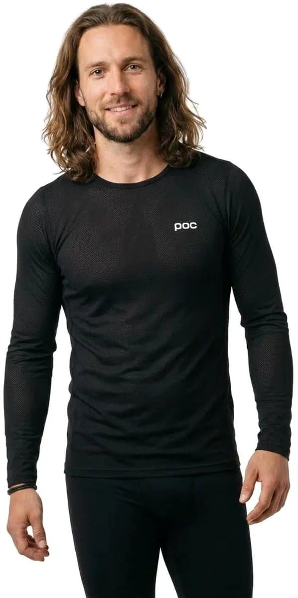 Poc Mid Lange Mouwen Basislaag Zwart L Man