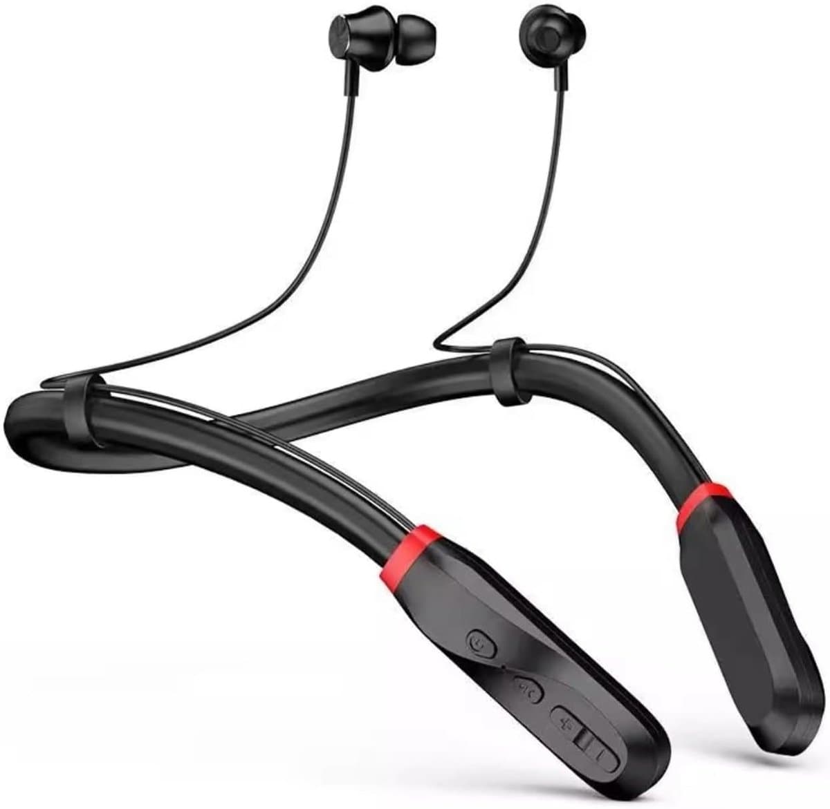 Bluetooth-koptelefoon met Nekband, Draadloze Stereo-oortelefoon met Ruisonderdrukking met 100 Uur Batterijduur, Magnetische Lichtgewicht Sportheadset-spraakassistent