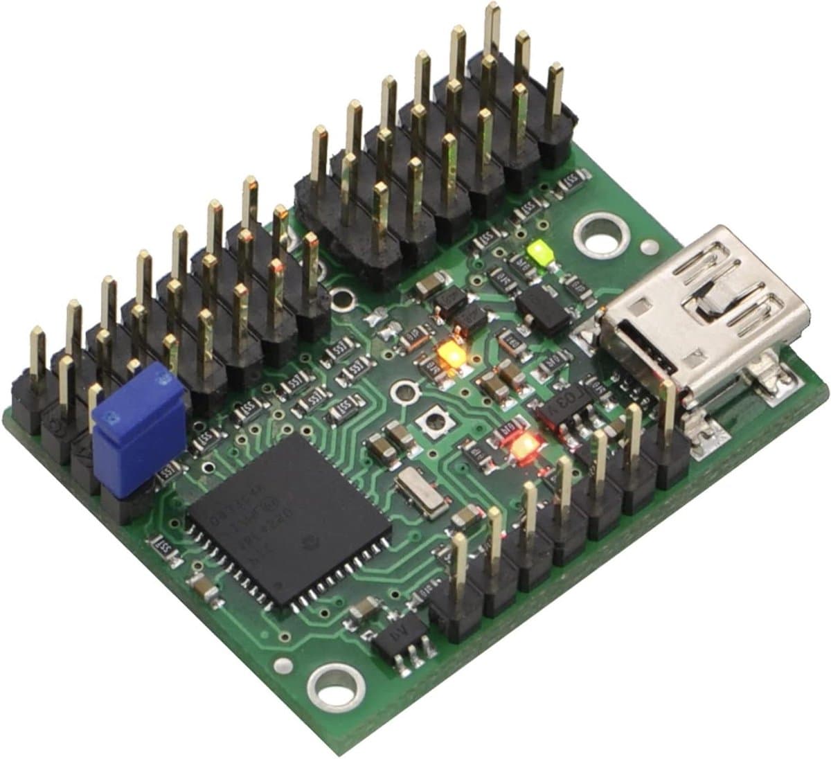 Mini Maestro Servo Controller - RC Servo Driver - Robotica Besturen - 12 Kanalen - Compact Formaat - Zwart