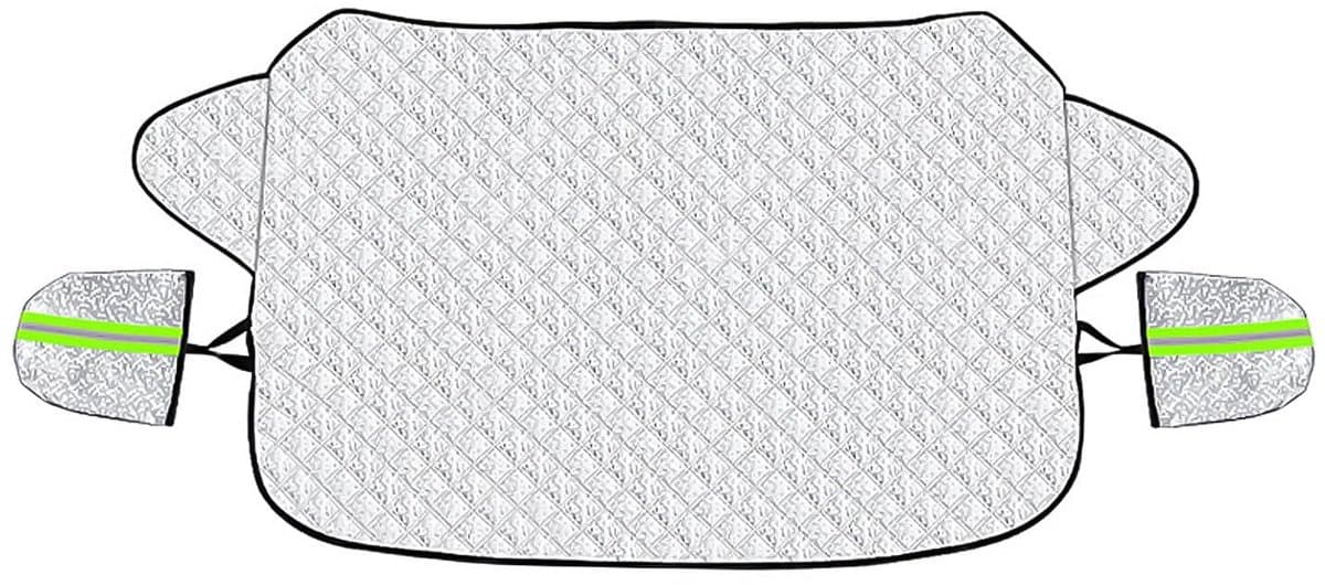 Dailygoods- Sneeuwbescherming Lichtgewicht - Voorruitbescherming - Antivries - Magnetische Bevestiging - Aluminiumfolie - 147x100 cm - Autohoes