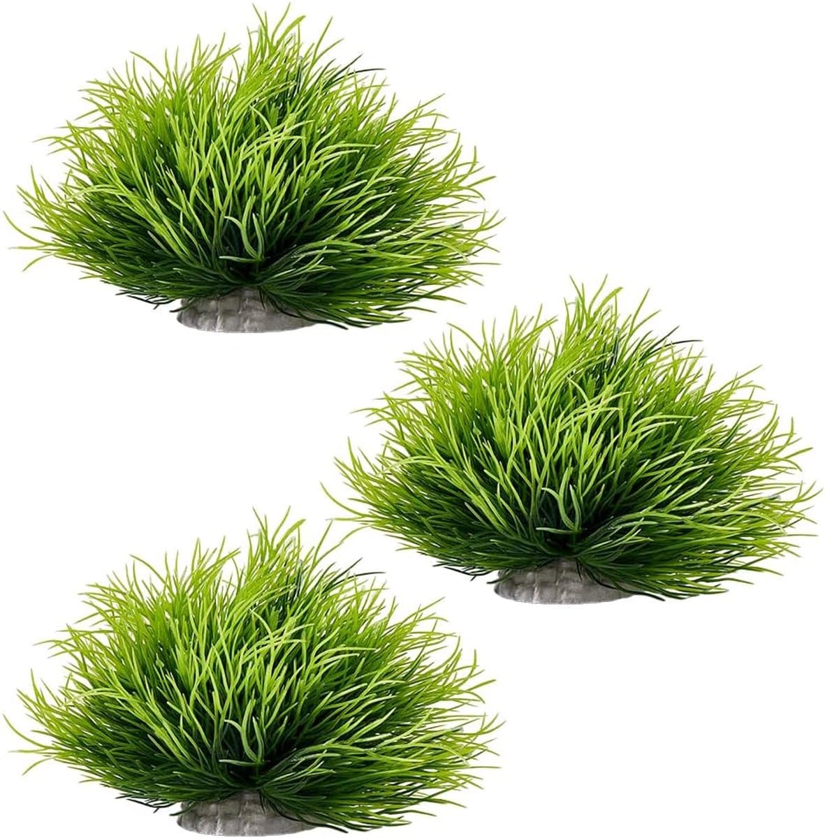 Aquarium Planten - Decoratie Gras - Aquarium Decoratie - Levensgetrouw Ontwerp - 3 Stuks - Groen