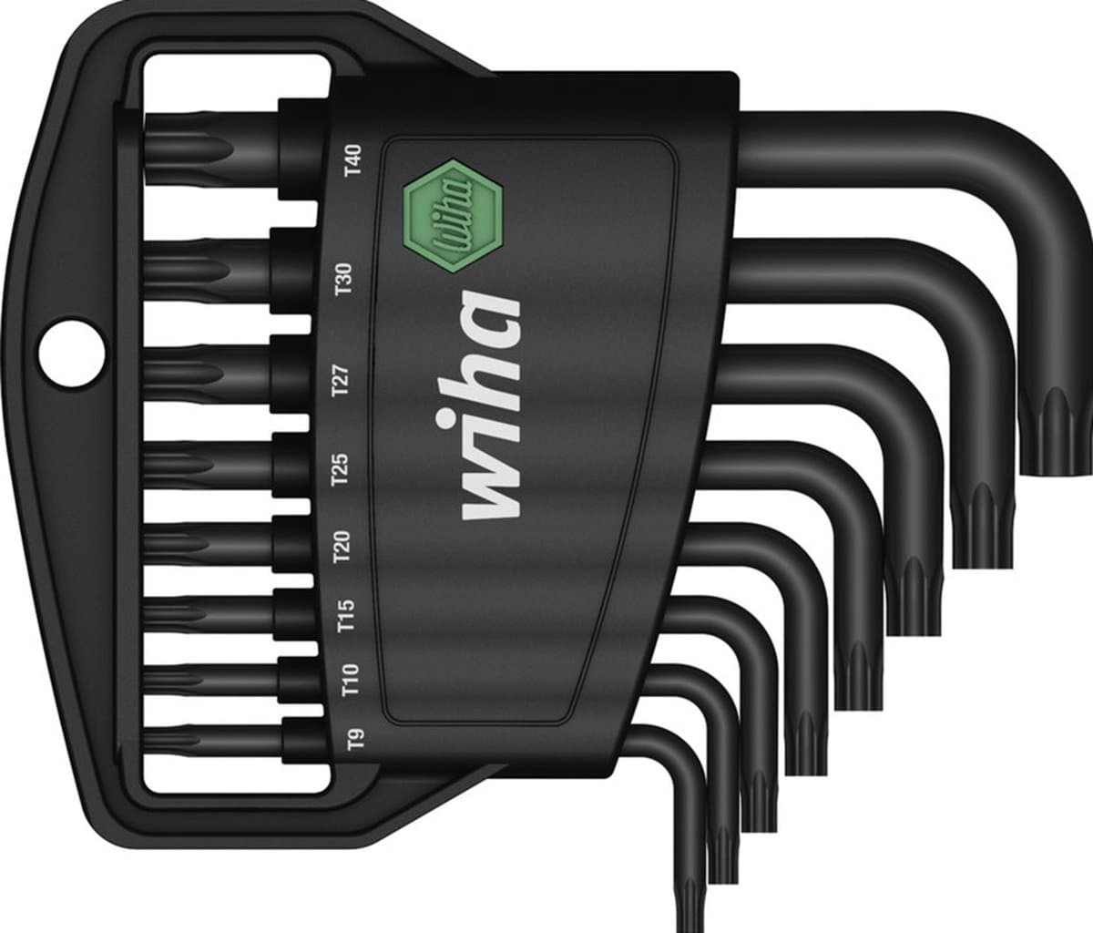 Wiha Stiftsleutelset in Classic houder TORX® 9-delig kort, chemisch gezwart - 36461