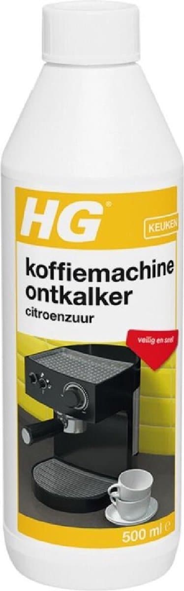 HG koffiemachine ontkalker citroenzuur - 500ml - zorgt voor een optimale koffiesmaak - voor 6x ontkalken