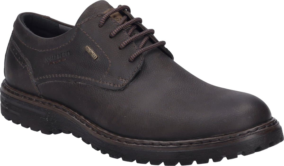 Josef Seibel - ERROLL 50 - Vrije tijdsschoenenHeren veterschoenHeren sneakersCasual - Kleur: Bruin - Maat: 44