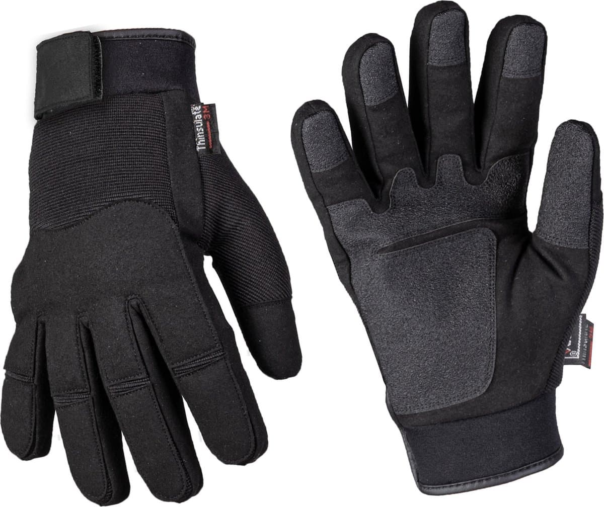 Mil-Tec Tactische handschoenen Cold Weather, Thinsulate voering, zwart